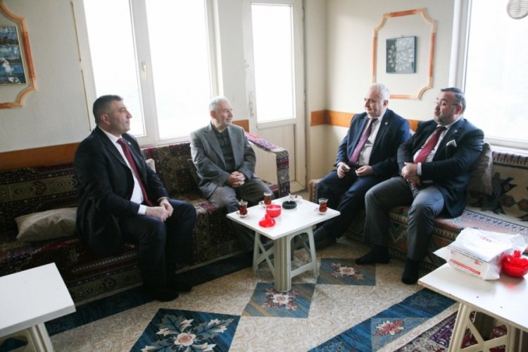 Saadet Partisinden Kestel eski belediye başkanına ziyaret