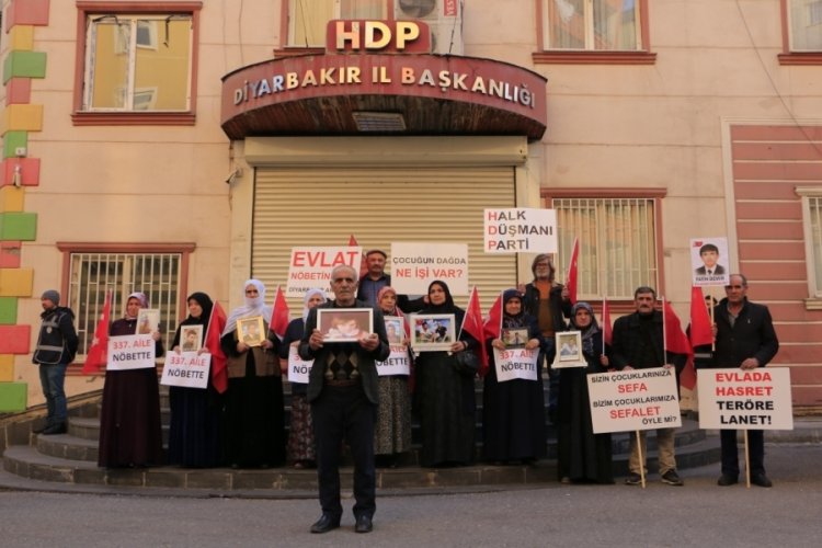 Diyarbakır'da evlat n&ouml;betindeki aile sayısı 337'ye y&uuml;kseldi