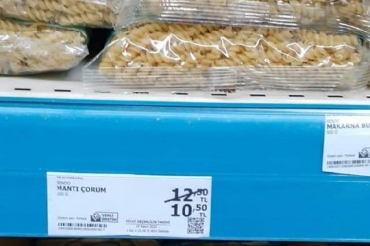 Bursa'da zincir markette fiyat oyunu