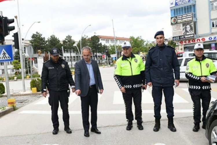 Kırklareli'nde &ouml;ğrencilere "G&uuml;venli trafik eğitimi" verildi