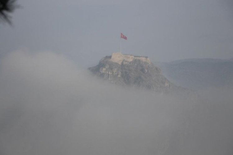 Amasya'dan sis g&ouml;r&uuml;nt&uuml;leri