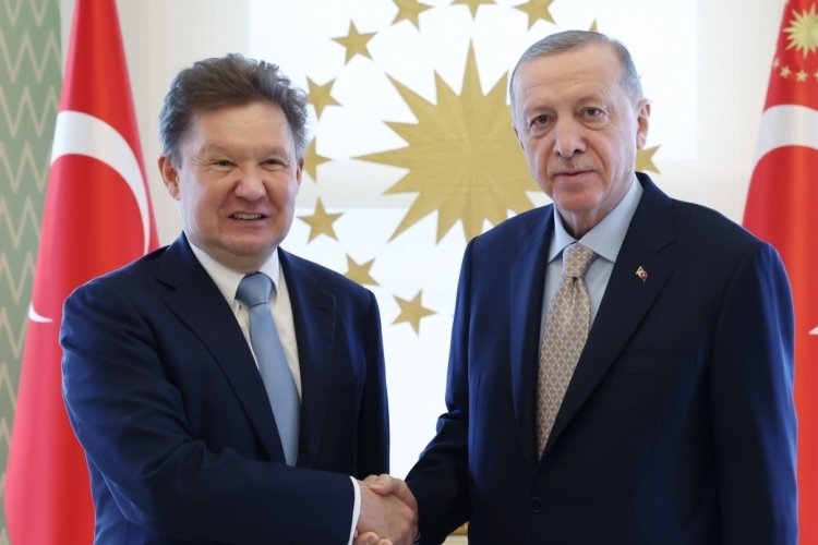Erdoğan, Gazprom Başkanı Miller'ı kabul etti