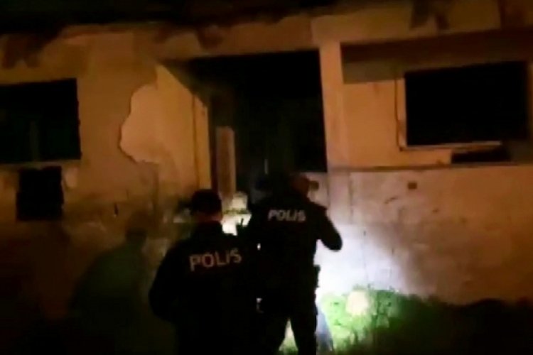 Sakarya'da polis ekiplerinden metruk binalara baskın