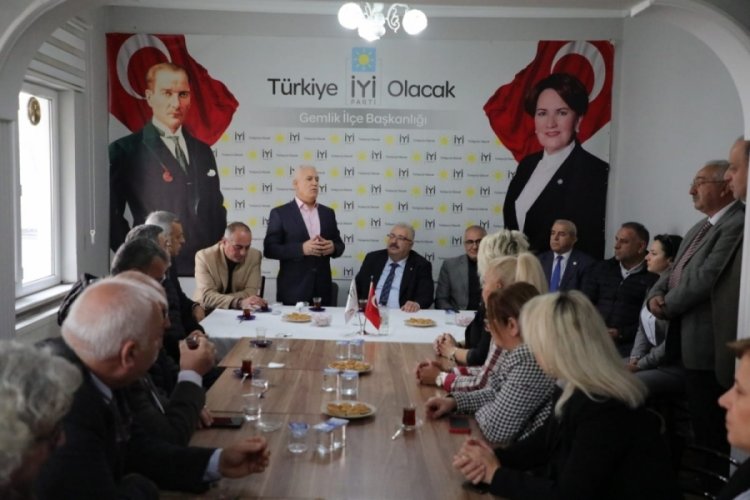 Bozbey'den İYİ Parti Gemlik İl&ccedil;e Teşkilatına ziyaret