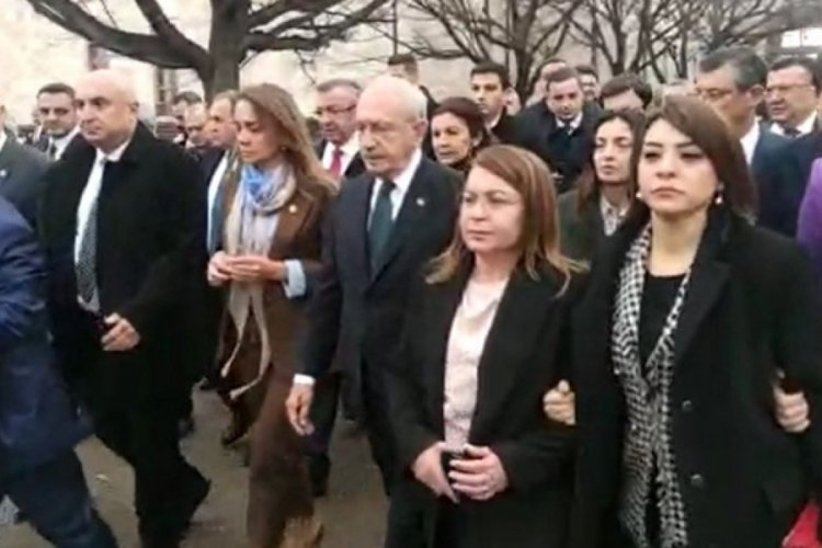 CHP'den Adalet Bakanlığı'na protesto y&uuml;r&uuml;y&uuml;ş&uuml;