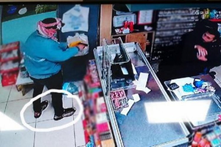 Osmaniye'de soygun girişiminde bulunan şahıs ayakkabısından tespit edilip yakalandı