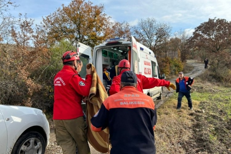 Balıkesir'de kaybolan yaşlı kadın 21 saat sonra bulundu