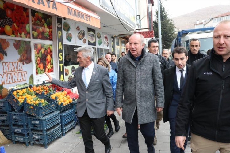 Muharrem İnce, Kayseri'de esnaf ziyaretinde bulundu