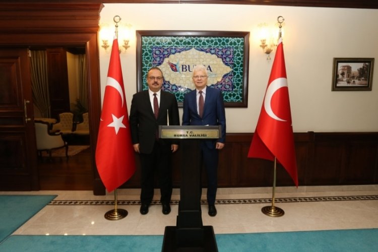 Ricardas Degutis Vali Canbolat'ı ziyaret etti