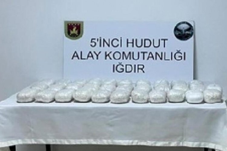 Iğdır hudut hattında 31,5 kilo metamfetamin ele ge&ccedil;irildi