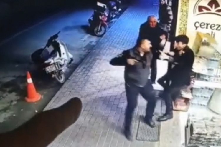 Bursa İneg&ouml;l'de silahlı kavga kamerada