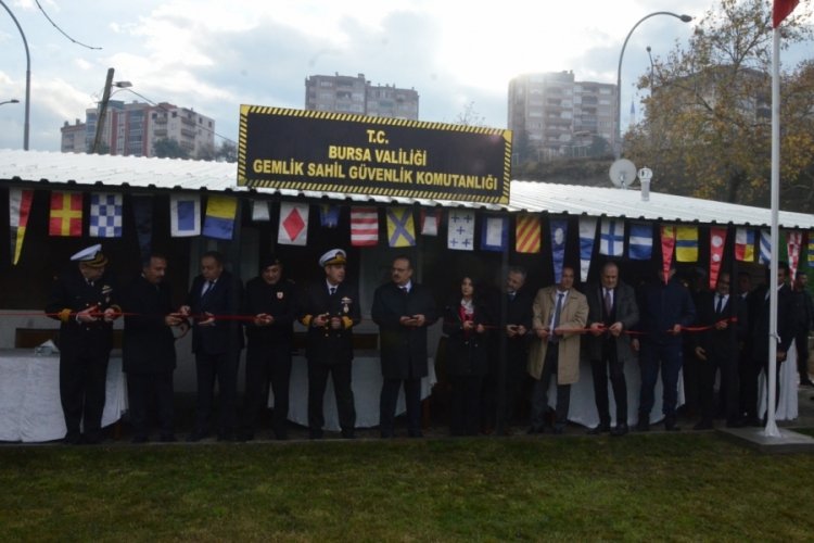 Bursa Gemlik'te Sahil G&uuml;venlik Hizmet Noktası a&ccedil;ıldı