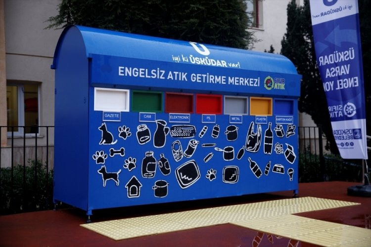 G&ouml;rme engelliler atıklarını daha kolay ayrıştıracak
