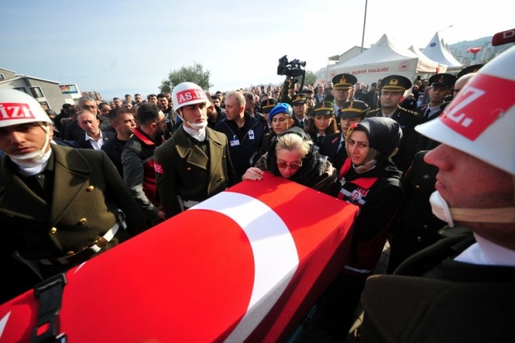 Bursalı şehit son yolculuğuna uğurlandı