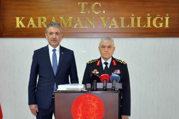 Jandarma Genel Komutanı Orgeneral &Ccedil;etin, Karaman'da