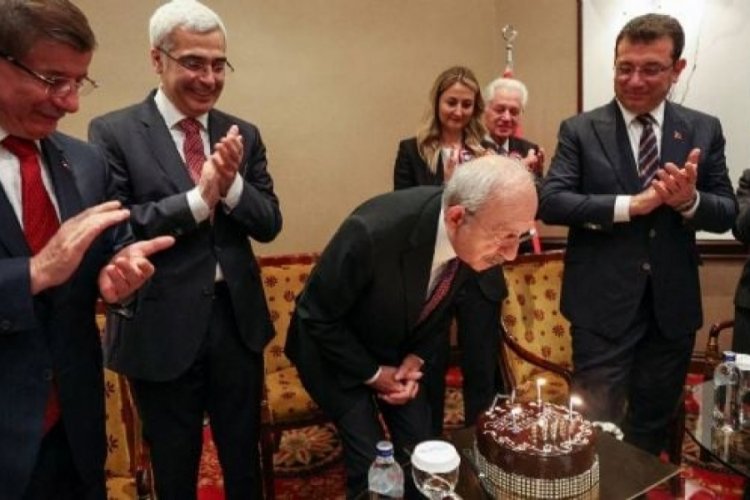 Kılı&ccedil;daroğlu'nun doğum g&uuml;n&uuml; kutlandı: İmamoğlu da yanındaydı