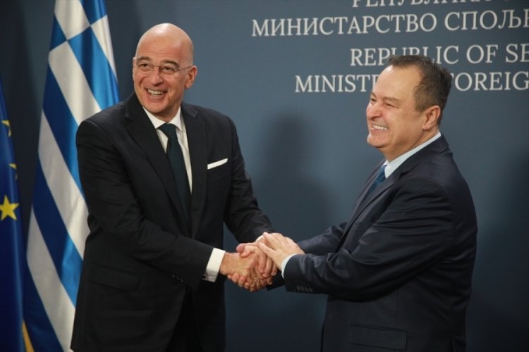 Yunanistan Dışişleri Bakanı Dendias, Sırp mevkidaşı Dacic ile g&ouml;r&uuml;şt&uuml;