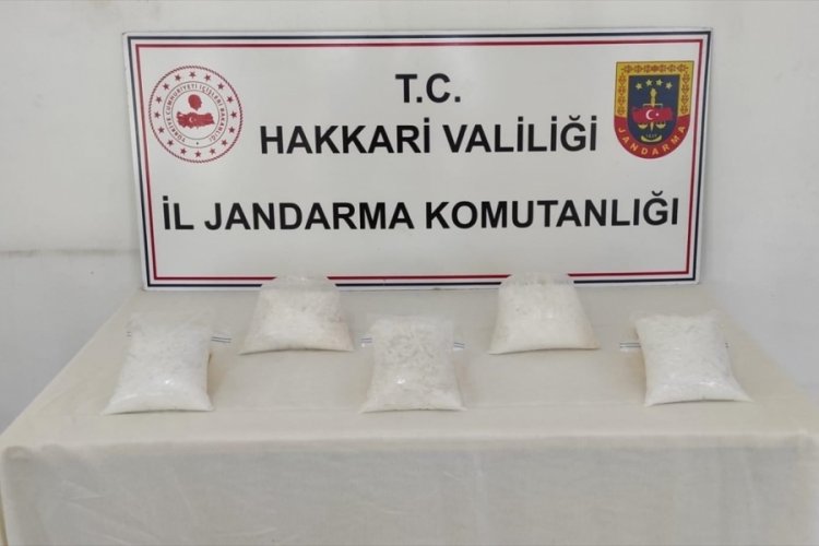 Hakkari'de 5 kilogram sentetik uyuşturucu ele ge&ccedil;irildi