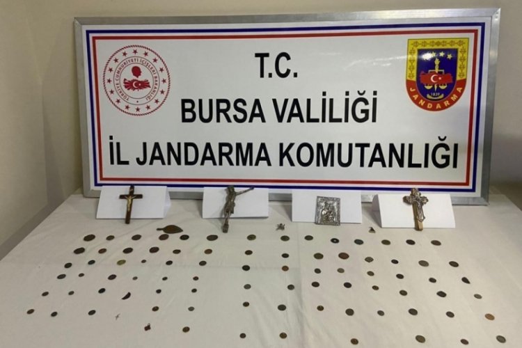 Bursa'da jandarmadan tarihi eser operasyonu