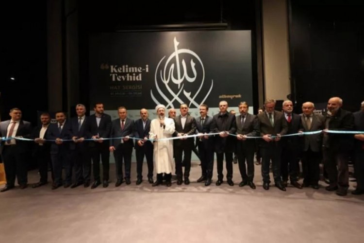 Diyanet İşleri Başkanı Erbaş,'Kelime-i Tevhid Hat Eserleri Sergisi'ni a&ccedil;tı