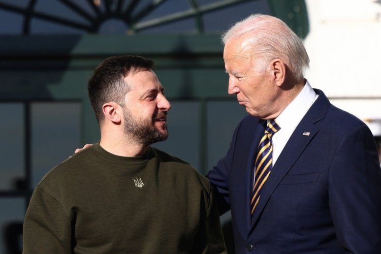 Zelenski ve Biden arasındaki ikili g&ouml;r&uuml;şme başladı