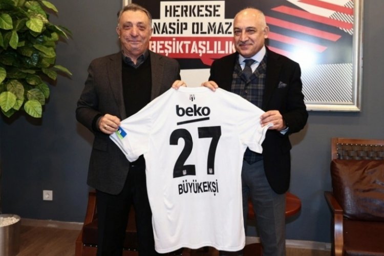 TFF Başkanı Mehmet B&uuml;y&uuml;kekşi'den Beşiktaş'a ziyaret