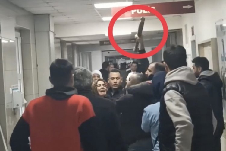 Bursa'da hastanede aileler birbirine girdi