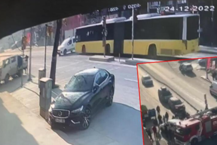 İstanbul'da İETT otob&uuml;s&uuml;, hafif ticari araca &ccedil;arptı