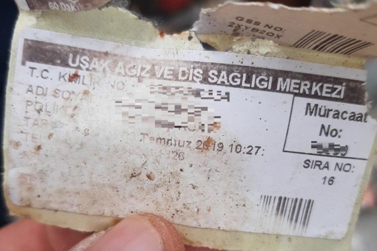 Denizli'de hırsızı hasta muayene fişi ele verdi