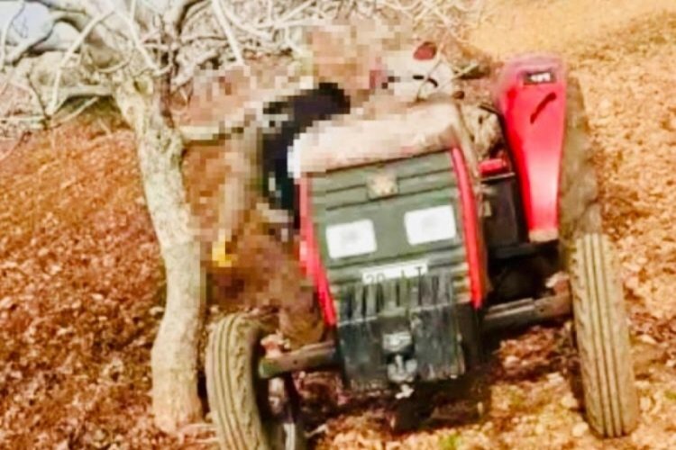 Şanlıurfa'da &ccedil;ift&ccedil;inin feci &ouml;l&uuml;m&uuml;: Boynu ağaca takıldı