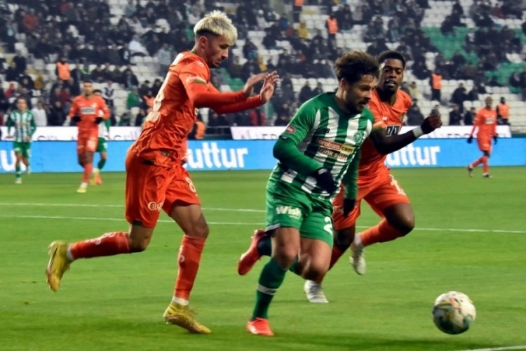 Konyaspor ile Alanyaspor ile berabere kaldı