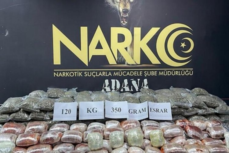 TIR'da 120 kilo esrar bulundu