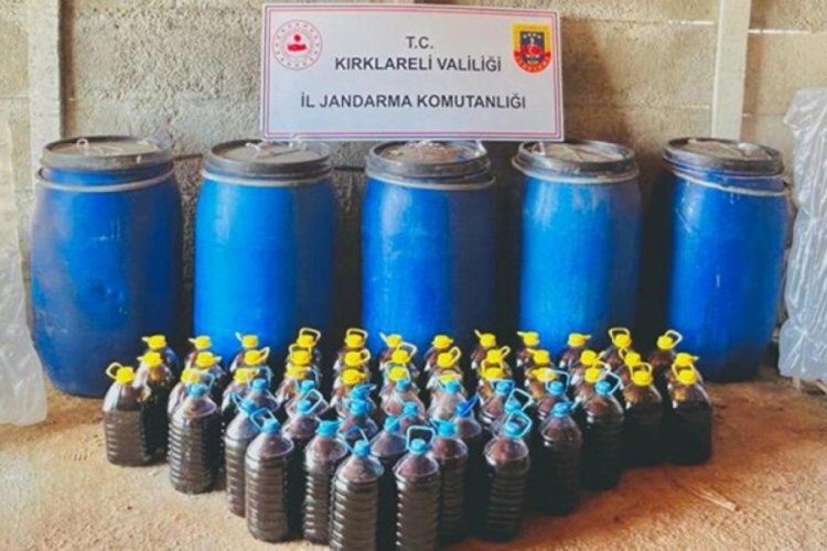 Kırklareli'de yılbaşı &ouml;ncesi 1550 litre sahte i&ccedil;ki ele ge&ccedil;irildi