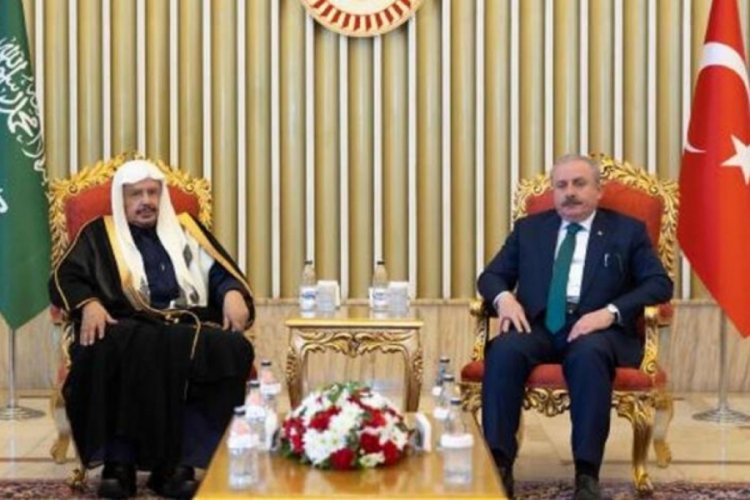 Meclis Başkanı Şentop, Suudi Arabistanlı mevkidaşı ile bir araya geldi