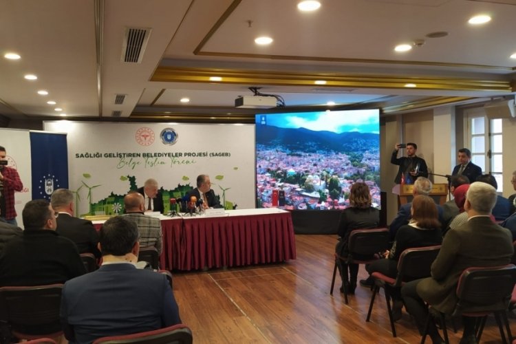 Sağlık Bakanlığı'ndan Bursa B&uuml;y&uuml;kşehir Belediyesi'ne 'Sağlığı Geliştiren Belediye Belgesi'