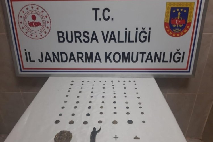 Bursa'da jandarmadan tarihi eser operasyonu&nbsp;