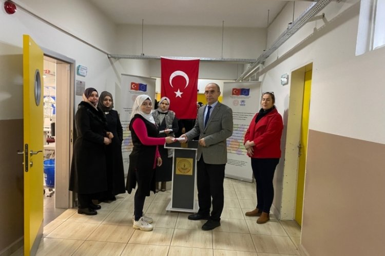 Bursa'da Osmangazi Halk Eğitim'den 75 kalifiye eleman