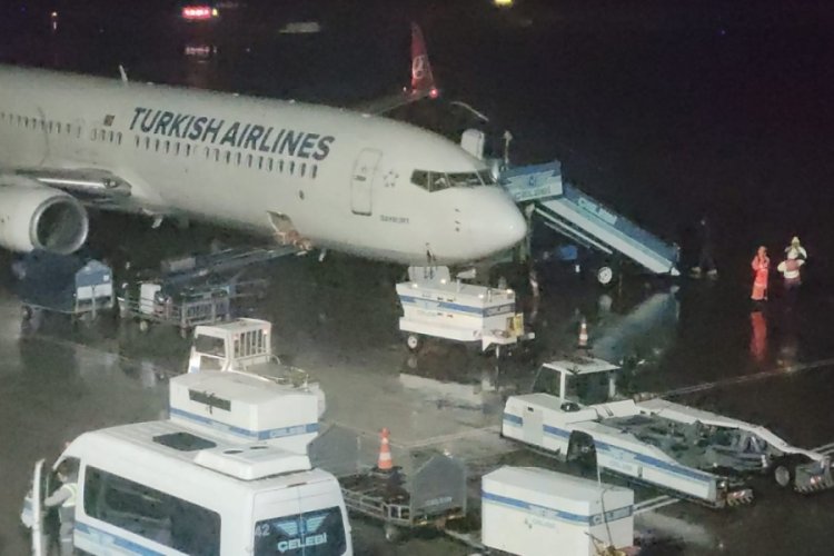 Trabzon'da 'yanan u&ccedil;ak' fotoğrafı atılmıştı... Panik anı kamerada