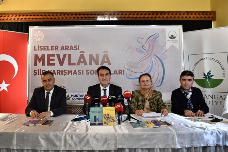 Bursa'da ger&ccedil;ekleştirilen 'Liseler Arası Mevlana Şiir Yarışması'nın kazananları belli oldu
