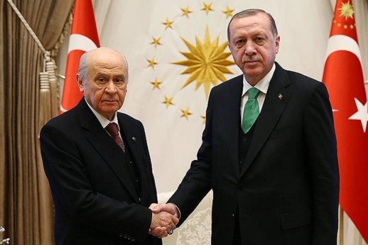 Cumhurbaşkanı Erdoğan ve Bah&ccedil;eli g&ouml;r&uuml;şmesi başladı