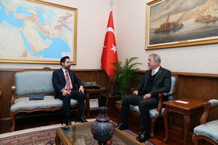 Bakan Akar, Guetemala'nın Ankara B&uuml;y&uuml;kel&ccedil;isi Barrios'u kabul etti