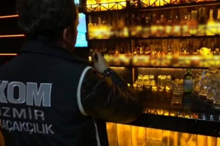 Yılbaşı &ouml;ncesi İzmir'de eğlence mekanlarına sahte i&ccedil;ki operasyonu