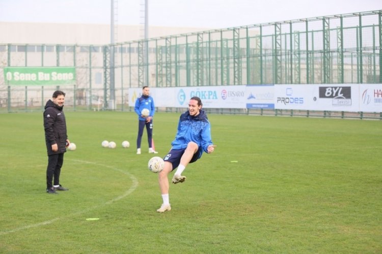 Yıldırımspor'da yılın son antrenmanı
