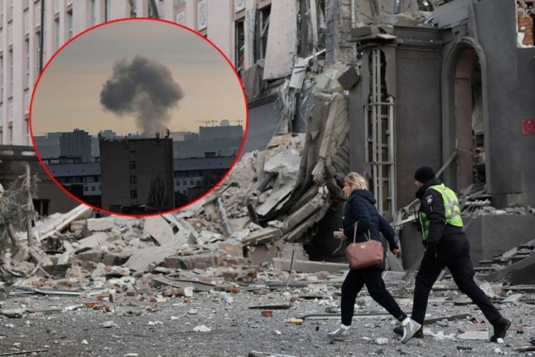 Yılbaşı g&uuml;n&uuml; Kiev'de patlamalar! Halka 'sığınaklarda kalın' &ccedil;ağrısı