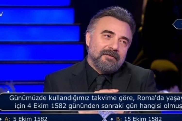 Oktay Kaynarca Kim Milyoner Olmak İster'de 1 milyonluk soruya ulaştı