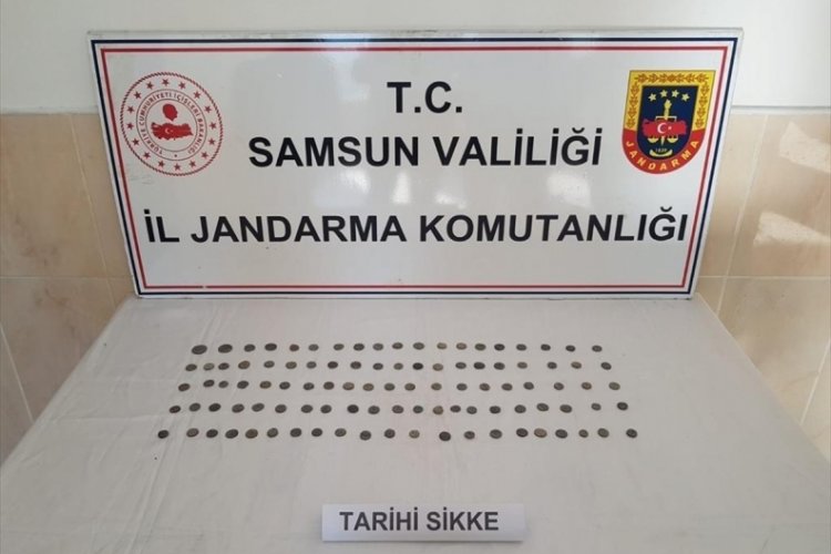 Samsun'da 101 tarihi sikke ele ge&ccedil;irildi