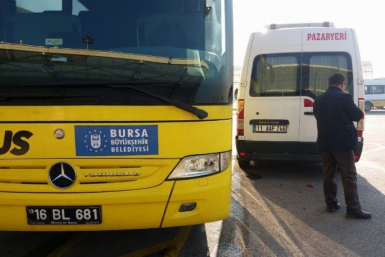 Bursa'da terminalde peron kazası