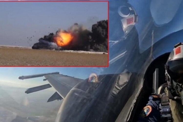 MSB paylaştı! F-16'lar hedefleri vurdu
