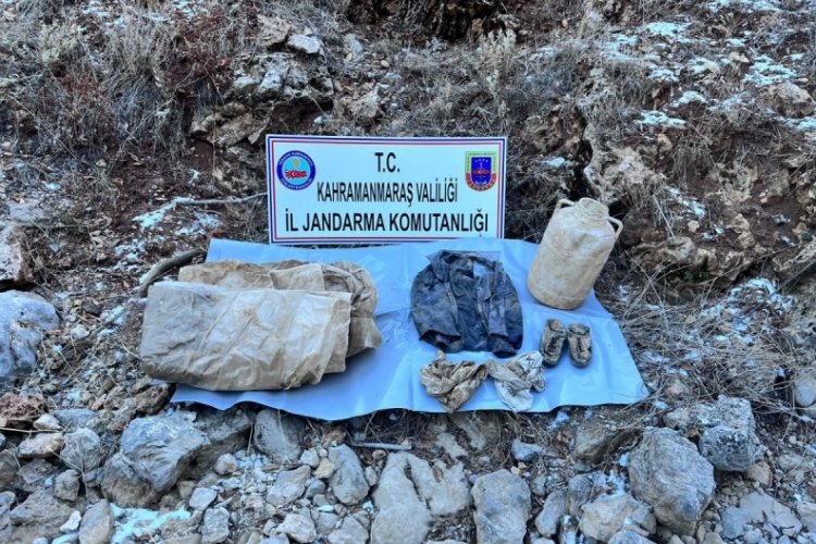 PKK'lı ter&ouml;ristlere ait yaşam malzemesi ele ge&ccedil;irildi