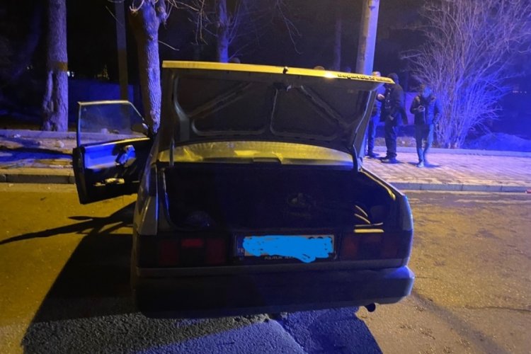 K&uuml;tahya'da otomobil ağaca &ccedil;arptı: 2 yaralı